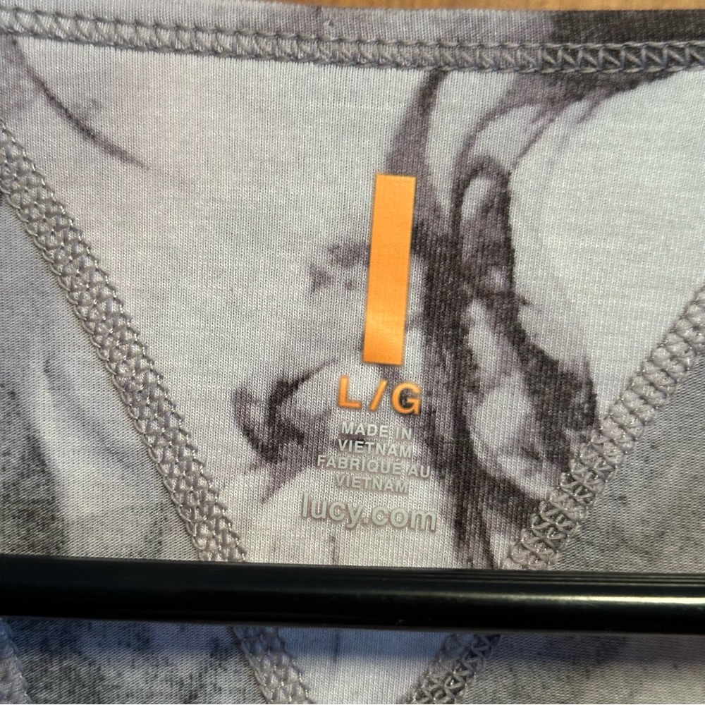 Lucy Tank Top Racerback Smoke Large - Picture 2 of 4